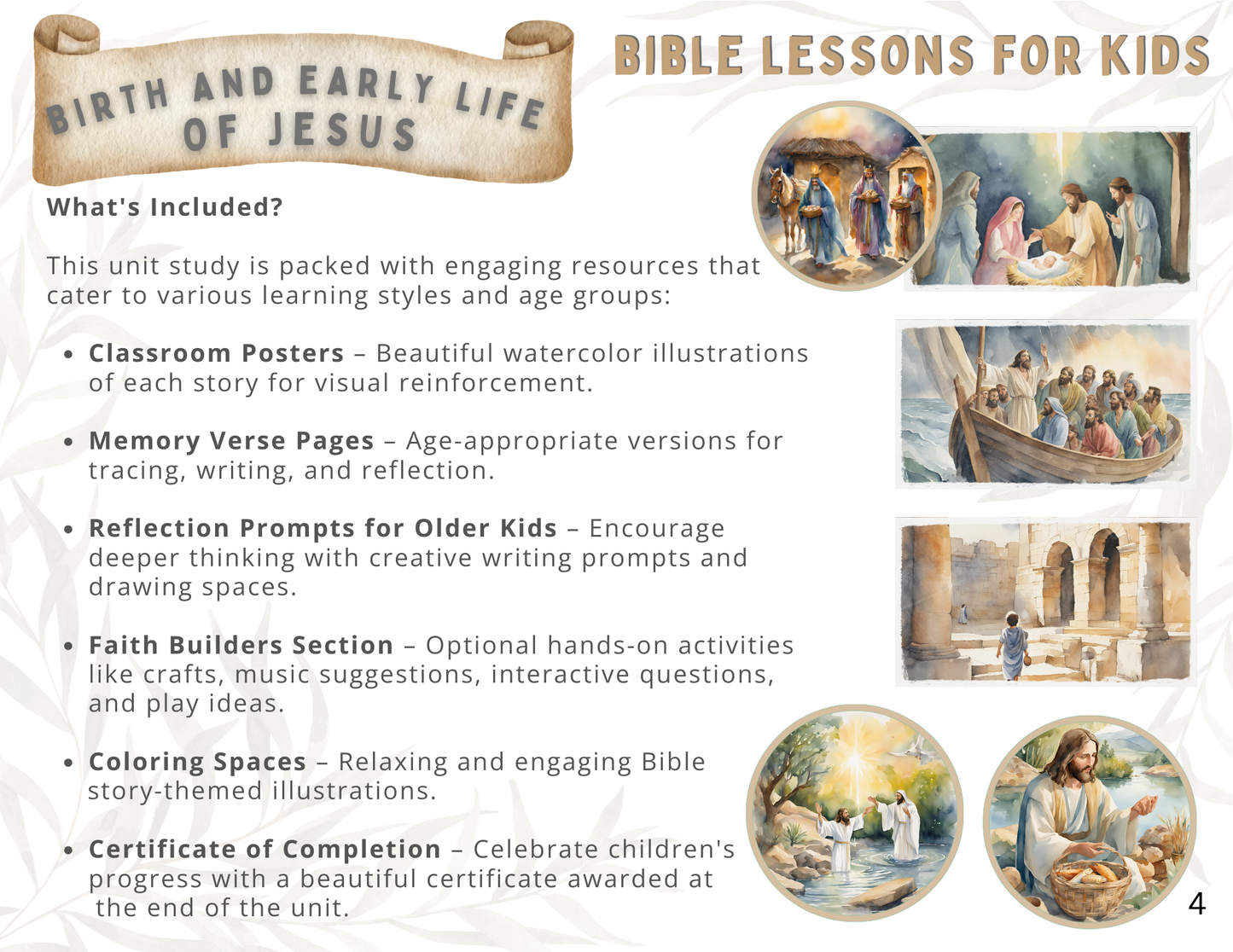 Birth and Early Life of Jesus | Kids Bible Study Series Part 4